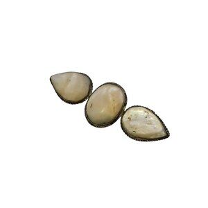 Vintage Abalone Shell And Silver Brooch (A7713)